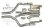 JBA 40-1671 3" Stainless Steel Cat Back Exhaust System for 15-23 Challenger R/T Scat Pack 6.4L, SRT 392 & SRT Hellcat 6.2L HEMI