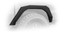 DISCONTINUED DV8 Offroad 2019+ Jeep Gladiator Armor Fenders