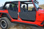 DISCONTINUED DV8 Offroad 07-18 Jeep Wrangler JK Plated Rock Doors (Set of 4)