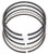 Manley 46132ST-8 4.090" Bore Premium Steel Top Piston Ring Set for 15-24 6.2L HEMI