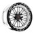 WELD Racing S72 RT-S 17x10 6.7" Backspace Black Center Rear Beadlock Wheel for 05-23 Challenger, Charger, Magnum & 300C SRT8, SRT & Hellcat - 72HB7100W67F