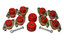 Energy Suspension 2.4114R Body Mount Set Red for 18-24 Jeep Wrangler JL