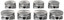 DISCONTINUED Mahle OE 224-3731WR-0.50MM .050mm Piston Set with Rings for 09-24 5.7L VVT HEMI