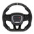 Drake Muscle Cars CH950-17 Carbon Fiber non Heated Steering Wheel with Leather Grips for 15-23 Challenger & Charger