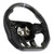 Drake Muscle Cars CH950-19 Carbon Fiber Heated Steering Wheel with Leather Grips for 15-23 Challenger & Charger Non SRT