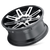 DISCONTINUED ION 142 18x9 5" Backspace Black Machined Face Wheel for 19-24 RAM 1500 & TRX - 142-8983B