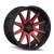 DISCONTINUED ION 143 18x9 5" Backspace Gloss Black Red Machined Wheel for 19-24 RAM 1500 & TRX - 143-8983BTR