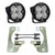 Baja Designs 447068 Squadron-R Sport Fog Pocket Light Kit Clear for 18-24 Jeep Wrangler JL & Gladiator JT with Rubicon Metal Bumper