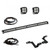 Baja Designs 447506 Squadron Sport A-Pillar & S8 40" Cowl Mount Light Kit Clear for 18-24 Jeep Wrangler JL & Gladiator JT