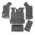 BedRug BRJK07R2 Rear 5 Piece Cargo Kit for 07-10 Jeep Wrangler JK 2 Door