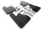 Rally Armor MF84-BLK-MBK Mud Flaps Metallic Black Logo for 20-24 Jeep Gladiator JT non Rubicon
