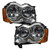 Oracle 7068-330 Pre-Assembled Headlights Non-HID ColorSHIFT with RF Controller for 08-10 Jeep Grand Cherokee