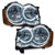 Oracle 7068-001 Pre-Assembled Headlights Non-HID White for 08-10 Jeep Grand Cherokee