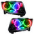 Oracle 7070-504 Pre-Assembled Halo Headlights Non-HID ColorSHIFT with Simple Controller for 11-13 Jeep Grand Cherokee