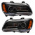 Oracle 7731-330 Pre-Assembled Headlights Black Non-HID ColorSHIFT DRL with RF Controller for 11-14 Chrysler 300C