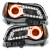 Oracle 7729-005 Pre-Assembled Halo Headlights Black Non-HID Orange for 11-14 Chrysler 300C