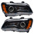 Oracle 7729-334 Pre-Assembled Halo Headlights Black Non-HID ColorSHIFT for 11-14 Chrysler 300C