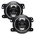 Oracle 5846-332 High Performance 20W LED Halo Fog Lights Dynamic ColorSHIFT for 10-24 Jeep Wrangler JK, JL & Gladiator JT