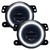 Oracle 5846-001 High Performance 20W LED Halo Fog Lights White for 10-24 Jeep Wrangler JK, JL & Gladiator JT