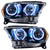 Oracle 7102-001 Pre-Assembled Halo Headlights Black Non-HID White for 11-13 Durango