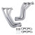 DISCONTINUED BBK Performance 4150 1-5/8" Long Tube Exhaust Headers Titanium Ceramic for 07-11 Jeep Wrangler JK 3.8L