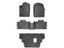 WeatherTech 444851-44324-2-3 Front, Rear & 3rd Row FloorLiners Black for 13-15 Durango with 2nd Row Bench Seat