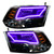 Oracle 8906-334 Pre-Assembled RGB+A ColorSHIFT+ Switchback Halo Headlights Black for 09-18 RAM 1500