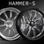 RC Components CS5351A-06 15x3.5" Hammer-S Front Drag Race Wheel for LX/LC/LD with 15" Front Brake Conversion