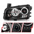 ANZO USA 121218 Projector Halo Headlights Black RX Halo for 06-10 Charger