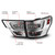 ANZO USA 311441 LED Light Bar Tail Lights Chrome Clear Lens for 11-13 Jeep Grand Cherokee