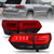 ANZO USA 311269 LED Tail Lights Red Smoke Lens Black Trim for 14-21 Jeep Grand Cherokee