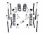 Superlift K189 4" Standard Lift Kit with Superlift Shadow Shocks for 18-24 Jeep Wrangler Unlimited JL 2.0/3.6L