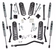 Superlift K196F 4" Basic Lift Kit with FOX 2.0 Shocks for 20-24 Jeep Gladiator JT 3.6L