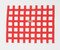 RaceQuip 721015RQP Ribbon Style Race Car Window Net non-SFI Red 18" H x 18" W