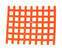 RaceQuip 721045RQP Ribbon Style Race Car Window Net non-SFI Orange 18" H x 18" W
