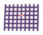 RaceQuip 721055RQP Ribbon Style Race Car Window Net non-SFI Purple 18" H x 18" W