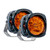 NACHO PM491 Quatro SAE LED Auxiliary Light Set Combo White LED Amber Lens