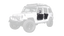 Body Armor 4x4 JK-6140 Gen 3 TrailDoors Rear for 07-18 Jeep Wrangler Unlimited JK