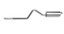 Gibson 617300 Single Cat-Back Performance Exhaust Stainless for 91-95 Jeep Wrangler YJ 2.5/4.0L