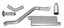 Gibson 617404 Single Cat-Back Performance Exhaust Stainless for 05-10 Jeep Grand Cherokee 4.7L & 05-09 3.7L