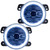 Oracle 7159-001 Pre-Assembled Halo Fog Lights White for 10-18 Jeep Wrangler JK
