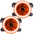 Oracle 7159-005 Pre-Assembled Halo Fog Lights Amber for 10-18 Jeep Wrangler JK