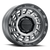 Raceline 957GB-78550-00 957BS Halo Gunmetal Black Ring 17x8.5 5x5 4.72" Backspace Wheel for 07-25 Jeep Wrangler JK, JL & Gladiator JT