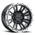 Raceline 956BS-78012+30 956BS Compass Satin Black Silver Ring 17x8 5x4.5 5.68" Backspace Wheel for 84-06 Jeep Cherokee XJ, Comanche MJ, Grand Cherokee ZJ, Wrangler YJ & TJ