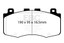 EBC DP52400NDX Bluestuff Front Brake Pads for 18-21 Jeep Grand Cherokee Trackhawk, 2021 & 23-25 Durango SRT Hellcat 6.2L HEMI