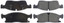 StopTech 305.14550 Standard Street Select Front Brake Pads for 11-21 Jeep Grand Cherokee, 11-25 Durango 3.6L & 5.7L HEMI
