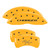 MGP 12001SCHRYL Caliper Covers Yellow with Logo for 06-10 Charger R/T 5.7L HEMI