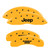 MGP 42020SJPLYL Caliper Covers Yellow with Jeep/Grill Logo for 11-21 Jeep Grand Cherokee 3.6L & 5.7L HEMI