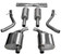 CORSA 21064 2-1/2" Sport Cat-Back Exhaust for 15-23 Charger & 300 3.6L