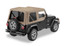 Bestop 51124-33 OEM Replace-A-Top with Tinted Windows & Upper Door Skins Dark Tan for 97-02 Jeep Wrangler TJ